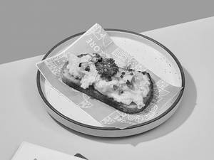 Scrambled Eggs On Sourdough Toast
