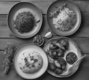 Lemon Rice + Tamarind Rice + Potato Fry