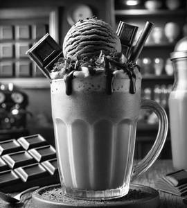 Belgian Dark Chocolate Icecream Milkshake 350ml