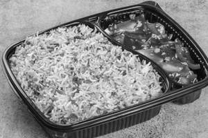 Butter Garlic Rice (veg) + Chilli Chicken Gravy (4pcs)