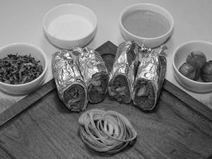 Mutton Seekh Kebab Roll