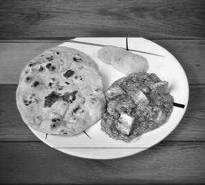Mutter Paneer & Butter Roti (4pcs)