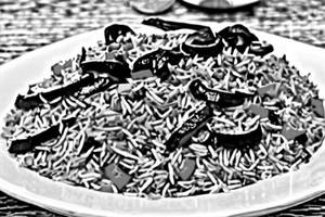 Schezwan Mushroom Fried Rice