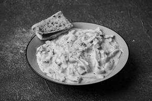 Fettuccine Alfredo With Mushroom & Truffle Oil