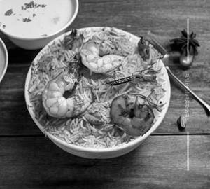 Prawns biryani