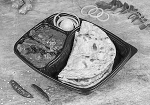 Tandoori Roti (2 Nos) + Veg Kolhapuri (half)