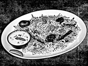 Fish biryani