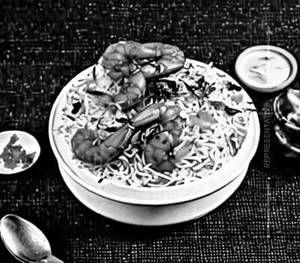 Prawn biriyani