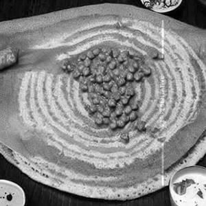 Green Peas Butter Masala Dosa