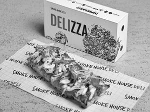 Pulled Roast Chicken & Pesto Pocket Pizza