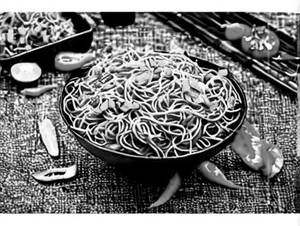 Veg Manchurian Noodles