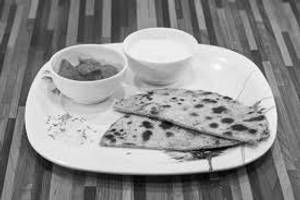 Aloo Parathas1 PC with curd