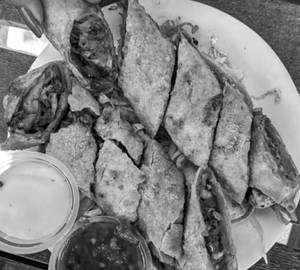 Spicy Chicken Bhuna Paratha Roll