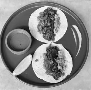 Adobo chili mushrooms Taco 2pcs