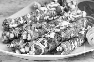 Cheese corn seekh kebab