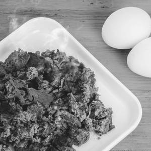 Mutton Egg Varuval (boneless)