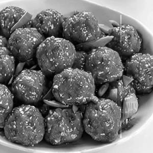 Minced Vegetable Balls In Chilli Garlic Sauce