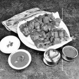 Veg Manchurian Nutrela Chap Roll Laccha Paratha