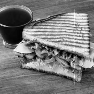 Cheese Mushroom & Onion Sandwich