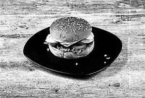 Chicken Schezwan Burger