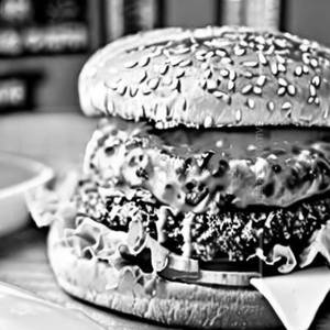 Veg Cheese Schezwan Burger