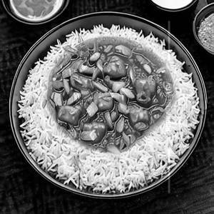 Veg Dry Manchurian Mix Rice