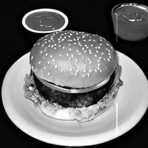 Aloo Tikki Schezwan Burger