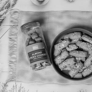 Almond Stick  Cookies Jar [250 Grams]