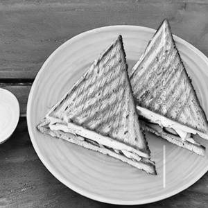 Carrot cucumber sandwich