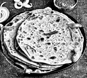 Chilli Garlic Lachcha Paratha