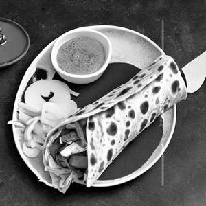 Cheese vegetable grillled wrap