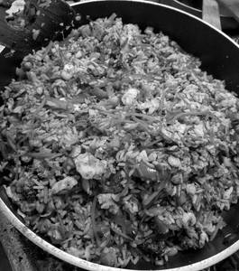Dry Fruit Schezwan Fried Rice