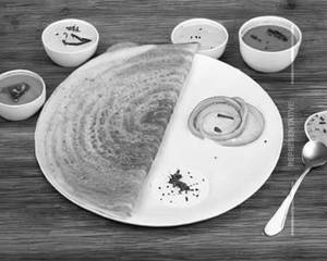 Schezwan Onion Dosa