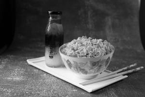 Veggie Maggie with Kiwi Fizz Bubble Tea