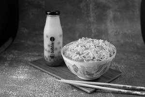 Veggie Maggie with Mango Fizz Bubble Tea