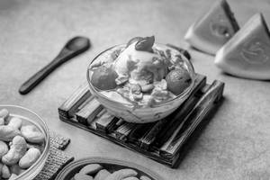Fruit Salad With Ice Cream