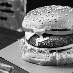 Double Decker Grilled Pork Burger