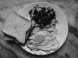 Masala fry with bread [half]
