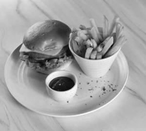 Old School Vegetable Cutlet Burger