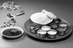 Meals With Fish Curry (red Rice) + Special Neymeen Curry