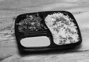 Veg Fried Rice With Gobi Manchurian