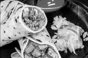 Panner Bhurji Roll.