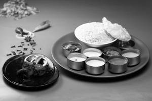 Fish Curry/fish Fry Meals (red Rice)