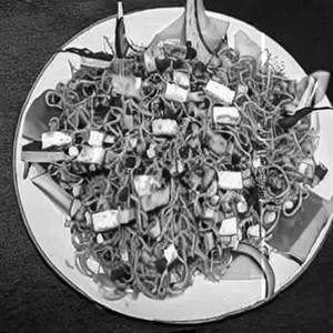 Paneer  Crispy Noodles Salad Black Pepper Mayo