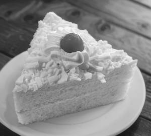 Normal White Forest Piece Cake