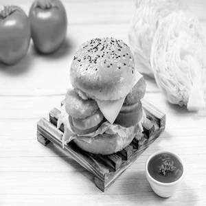Hash Brown Bun Sandwich (Veg)