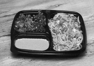Veg Noodles With Gobhi Manchurian