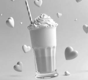 Rose milk with ice cream 500 ml