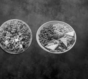 Protein Bomb Salad With Chatpata Chana Salad [Serves 2]