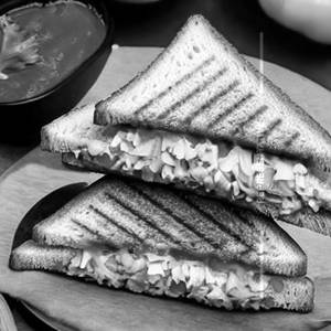 Plain Vegetable Cheese Sandwich